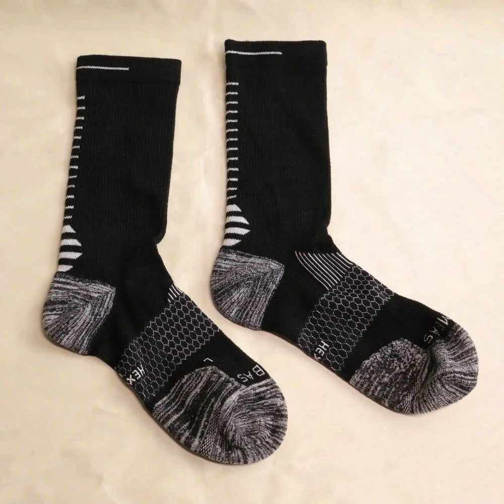 Bombas Calf Socks Comfortable Black Socks Size L - Picture 2 of 3